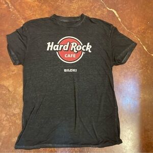 Ladies Hard Rock Cafe Biloxi Burn Out Tee